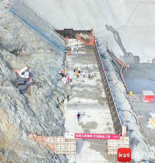 原创组图丨海南迈湾水利枢纽工程主坝开启碾压混凝土浇筑